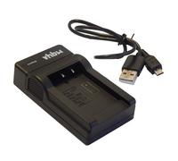 vhbw chargeur USB câble pour caméra batterie Panasonic DMW-BCF10, DMW-BCF10E, DMW-BCG10, DMW-BCG10E, DMW-BCJ13, DMW-BCJ13E.