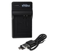 vhbw Chargeur USB compatible avec Canon Legria Mini X caméra caméscope action-cam + câble micro-USB + témoin de charge