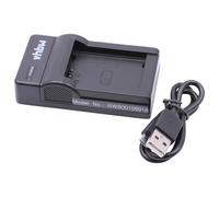 vhbw Chargeur USB compatible avec Canon PowerShot SX50 HS, SX40 HS, SX60 HS, G1 X, G15, G3 x caméra caméscope action-cam + témoin de charge 8,4 V