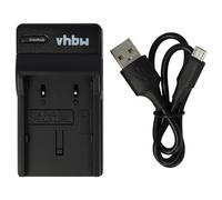 vhbw Chargeur USB Compatible avec JVC GZ-MG21, GZ-MG20, GR-X5EX, GR-X5E, GR-X5, GR-DF590 caméra caméscope Action-cam + témoin de Charge 8,4 V