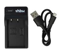 vhbw Chargeur USB compatible avec Olympus OM-D E-M10, E-M10 II, E-M10 Mark II, E-M10 Mark III caméra, action-cam - Chargeur, témoin de charge