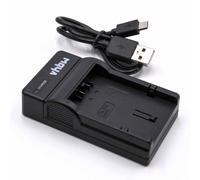 vhbw Chargeur USB compatible avec Panasonic CGA-S001E, CGA-S001, DMW-BCA7, CGR-S001 caméra action-cam + témoin de charge 4,2 V