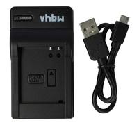 vhbw Chargeur USB Compatible avec Panasonic Lumix DMC-TZ56, DMC-TZ41, DMC-TZ61, DMC-ZS30 caméra caméscope Action-cam + témoin de Charge 4,2 V