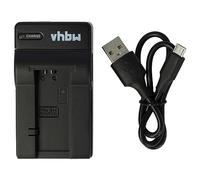 vhbw Chargeur USB Compatible avec Sony Cybershot DSC-P8, DSC-P3, DSC-P7, DSC-P5, DSC-P9 caméra caméscope Action-cam + témoin de Charge 4,2 V