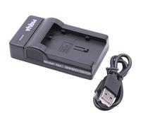 vhbw Chargeur USB de batterie compatible avec Canon Legria HF S20 HD, HF S21 HD, HF S200 HD, HF S30 batterie appareil photo digital, DSLR, action cam