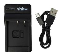 vhbw Chargeur USB de Batterie Compatible avec Casio Exilim EX-ZR15, EX-ZR10, EX-H30, EX-ZR300 Batterie Appareil Photo Digital, DSLR, Action cam