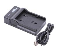 vhbw Chargeur USB de batterie compatible avec JVC GR-X5EX, GZ-MG20, GZ-MG21, GZ-MG24, GZ-MG27 batterie appareil photo digital, DSLR, action cam