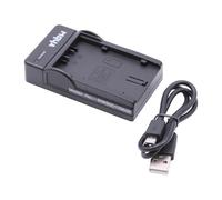 vhbw Chargeur USB de batterie compatible avec Panasonic CGA-D54SE/1H, CGP-D54S, CGR-D54S, VW-VBD55 batterie appareil photo digital, DSLR, action cam