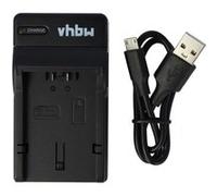 vhbw Chargeur USB de batterie compatible avec Panasonic Lumix DMC-FZ7, DMC-FZ8, DMC-FZ18, DMC-FZ28 batterie appareil photo digital, DSLR, action cam G