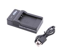 vhbw Chargeur USB de batterie compatible avec Pentax Optio i90, H90, P70, P80, NB1000, RS1000, WS80 batterie appareil photo digital, DSLR, action cam