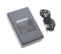 vhbw Chargeur USB double compatible avec Canon PowerShot SX70 HS caméra action-cam + câble micro-USB + écran LED 8,4 V