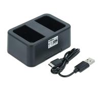vhbw Chargeur USB double compatible avec DJI WB37, RONIN 4D caméra action-cam