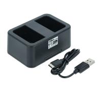 vhbw Chargeur USB double compatible avec DJI WB37, RONIN 4D caméra action-cam