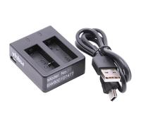 vhbw Chargeur USB double compatible avec GoXtreme ENDURO BLACK, RALLYE, REBEL, IMPULSE, PIONEER caméra caméscope action-cam + témoin de charge 4,2 V