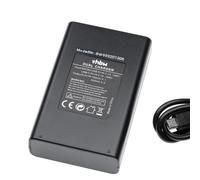 vhbw Chargeur USB double compatible avec Panasonic Lumix DMC-LX100K, DMC-LX100S, DMC-TX1, DMC-TZ100 caméra action-cam - Station, témoin de charge