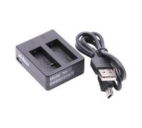 vhbw Chargeur USB double compatible avec Puluz SJ6000 caméra caméscope action-cam + témoin de charge 4,2 V