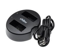 vhbw Chargeur USB double remplacement pour Canon LC-E17C, LC-E17E, LC-E17 pour caméra action-cam + témoin de charge 8,4 V