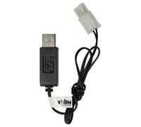 vhbw Chargeur USB pour Batterie de modélisme RC avec Connexion Tamiya ou Pack d'accus - 60 cm 7,2 V