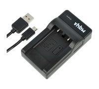vhbw Chargeur USB remplacement pour Olympus Li-41C, Li-40C pour caméra caméscope action-cam + témoin de charge 4,2 V