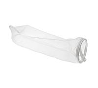 vhbw Chaussette filtrante universelle pour aquarium, piscine, skimmer - Sac de filtration, nylon, 18 x 81 cm, 100 micromètre, blanc