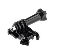 vhbw Clip de fixation rapide + vis compatible avec GoPro Hero 2 Outdoor Edition, 3, 2 Surf Edition ActionCam, caméra d'action - Kit d'attache noir