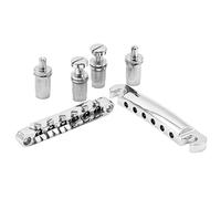 vhbw Cordier Stop Tail Sillet de chevalet pour guitares électriques p. ex. compatible avec Gibson Les Paul, argent