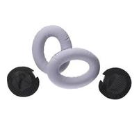 vhbw Coussinets d'oreille compatible avec Bose QuietComfort 15, 2, 25, 35 casque audio, headset - noir / blanc G