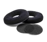 vhbw Coussinets d'oreillettes de remplacement compatible avec AKG K121, K121 Studio, K121S, K141, K141 Studio, K141M écouteurs; noir, mate