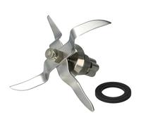 vhbw Couteau de mixeur compatible avec Silvercrest 453346, SKMC1100A1 robot culinaire - Avec 4 lames en acier inoxydable, joint d'étanchéité inclus