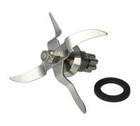 vhbw Couteau de mixeur compatible avec Silvercrest SKMK1200E5, SKMK1200D4 robot culinaire - Avec 4 lames en acier inoxydable