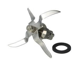 vhbw Couteau de mixeur remplacement pour Silvercrest SKMC1200B2-18 pour robot culinaire - Avec 4 lames en acier inoxydable, joint d'étanchéité inclus