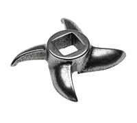 vhbw Couteau faucille taille 12, 12,2x12,2mm quatre lames, fonte compatible par ex avec hachoirs ADE, Caso, Fama, KBS, Porkert