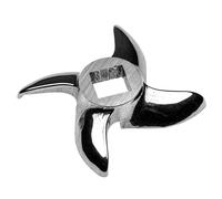 vhbw Couteau faucille taille 22, 13,3 x 13,3mm quatre lames, acier inoxydable compatible par ex avec hachoirs ADE, Caso, Fama, KBS, Porkert