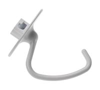 vhbw Crochet pétrisseur compatible avec KitchenAid Artisan 5K45SSEOB, 5K45SSEWH, 5KSM125EAC robot culinaire - Pale, 14,5 x 12 cm, aluminium blanc