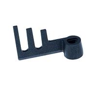 vhbw Crochet pétrisseur compatible avec Panasonic SD-2511KXE, SD253, SD256 machine à pain - Pale à trident, 6,7 x 4,2 cm, aluminium, noir