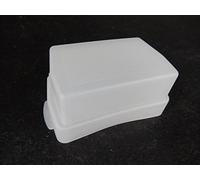 vhbw Diffuseur de Flash Compatible avec Canon Nissin DI466 Flash, Appareil Photo - Plastique Blanc, 4,4 x 6,9 cm