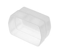 vhbw Diffuseur de flash compatible avec Canon Speedlite 580EX II appreil photo reflex DSLR - transparent / blanc, plastique