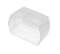 vhbw Diffuseur de flash compatible avec Sigma 500, 530 appreil photo reflex DSLR - transparent / blanc, plastique