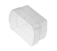 vhbw Diffuseur de flash compatible avec Sony HVL-F1000, HVL-FH1100 appreil photo reflex DSLR - transparent / blanc, plastique