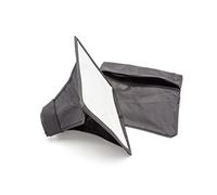 vhbw Diffuseur de Flash softbox Compatible avec Nikon Speedlight SB-400, SB-500, SB-16A, SB-300 Flash, Appareil Photo - Plastique Noir, 16 x 20,5 cm