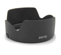 vhbw Dispositif pare-soleil, anti-reflets plastique noir pour objectif comme Canon EW-73D