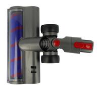 vhbw Embout à brosse turbo dousse pour tapis compatible avec Dyson V11 V10 Total Clean tête à rouleau souple 21 6 cm de large