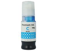 vhbw Encre de recharge compatible avec Canon Pixma G 1420, G 1460, G 2420, G 2460, G 2470, G 3420, G 3460 imprimante - Encre rechargeable dye cyan