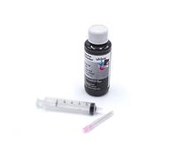 vhbw Encre de Recharge pour imprimante - Encre Rechargeable Dye Noir, 100ml