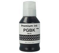 vhbw Encre de Recharge Remplacement pour Canon GI-11, GI-21, GI-41, GI-51, 4528C001, GI-41BK, GI-51BK imprimante - Encre Rechargeable Noir, pigmentée