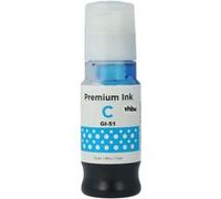 vhbw Encre de recharge remplacement pour Canon GI-11, GI-21, GI-41, GI-51, GI-61, 4543C001, GI-41C, GI-51C imprimante - Encre rechargeable dye cyan