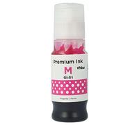 vhbw Encre de Recharge Remplacement pour Canon GI-11, GI-21, GI-41, GI-51, GI-61, 4544C001, GI-41M, GI-51M imprimante - Encre Rechargeable Dye Magenta