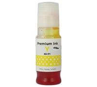 vhbw Encre Remplacement pour Canon GI-11, GI-21, 4545C001, GI-41, GI-41Y, GI-51, GI-51Y pour imprimante - Encre Rechargeable Dye Jaune, 70ml