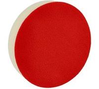 vhbw Eponge de polissage remplacement pour Bosch 2608613005 pour ponceuses excentriques et à vibration - 13 cm diam. de travail, blanc / rouge
