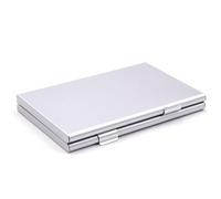 vhbw Étui, malette pour 24x nano SIM, 2x outil d'ouverture SIM - argenté